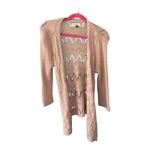 Sonoma Blush Open-Front Cardigan